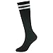 Youth Soccer Socks Fasoar Teens Knee High Football Socks Long Striped Rugby Tube Socks 2/6/10 Pairs