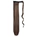 Ponytail Extension Wrap Around 18″ 24″ Synthetic Drawstring Hair Piece Clip in Hair extensions Light Chestnut Brownthumb 1