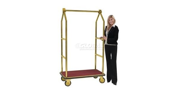 brass luggage cart