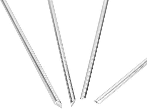 DAMI Landscape Staples and Fence Garden Stakes - 50 Pack 6 Inch U-Shaped Galvanized Heavy-Duty Pins for Weed Barrier Fabric Ground Cover Dripper Irrigation Tubing Soaker Hose