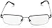 Foster Grant Men's HF22 Rectangular Reading Glasses, Gunmetal/Transparent, 52 mm + 2, 1017550-200.COM