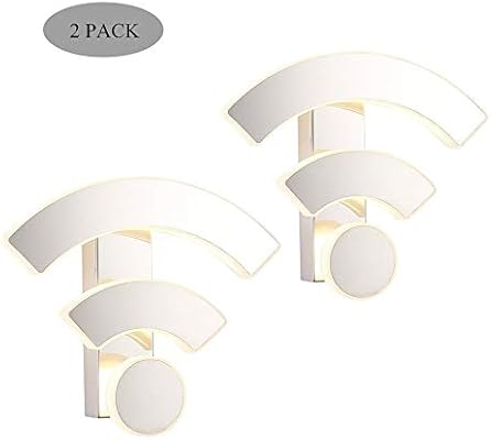 Nordic Acrylic Wall Lamp Creative Wifi Shape Art Deco Wall Light