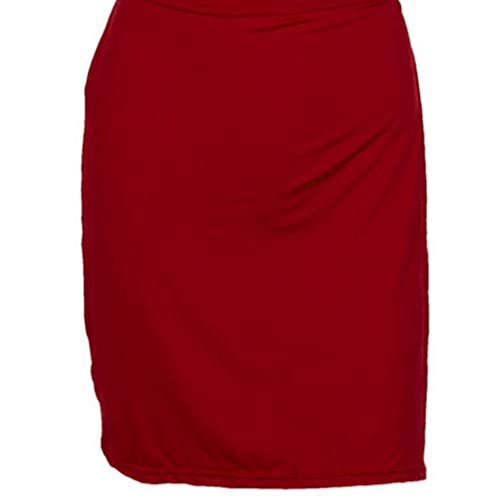Womens Kleid Sexy tiefem V-Ausschnitt Neckholder rückenfrei Schlitz Mini Party Fashion Club Kleid – Bild 5