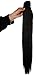 Synthetic Claw Ponytail Heat Resistant Handy Jaw Pony Tail One Piece Long Straight Soft Silky for Women Lady Girls 21'' / 21 inch (dark black)