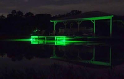 Hydro Glow dock lighting., The DS60 is designed to be deployed right off the side of the dock. For best results, lower the light about 1 foot deep below the low water mark and either tie the cord to a cleat or attach the cord to the dock for a more permanent installation