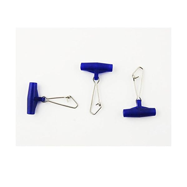 Easy-Catch-20packbox-High-strength-Blue-Fishing-Line-Sinker-Slides-Slider-with-4-Hooked-Snap-for-Braid-Line