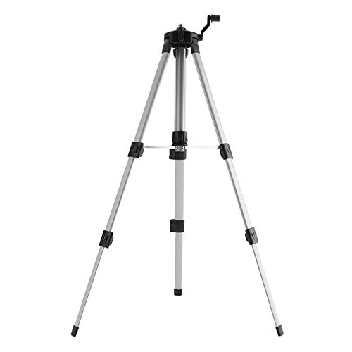 TWSOUL Laser Level Tripod, Aluminum Alloy Tripod for Laser Level, 1.2m Adjustable Tripod Portable with 1/4"-20 Screw Mount for Lasers and Level (1.5M)