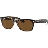 Ray-Ban RB2132 POLARIZED NEW WAYFARER Square Sunglasses For Men For Women +BUNDLE with ACCESSORY EYEWEAR KIT
