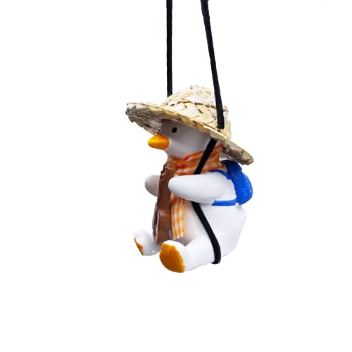 Cute Swing Duck Mirror Hanging Car Rearview Mirror Accessories Hanging
