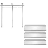 Hisencn Replacement Rebuild Kit fits Sonoma CGR27, CGR27LP, CGR30, CGR30LP Gas Grill Stainless Steel Burner, Stainless Steel Heat Plates Tent