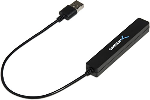 Sabrent 4 Port Portable USB 2.0 Hub (9.5" cable) for Ultra Book, MacBook Air, Windows 8 Tablet PC (HB-MCRM)