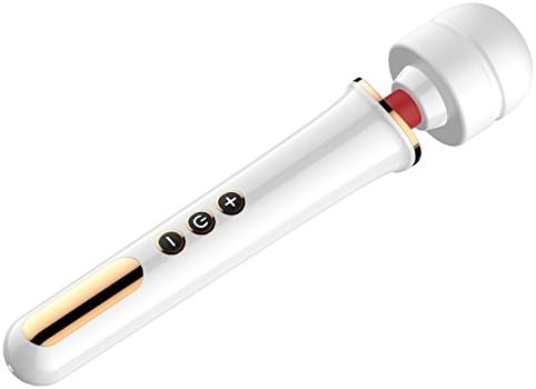 Wireless Wand Massager Handheld-10 Vibration Patterns & 5 Speeds Powerful Personal Rechargeable Massager for Blood Circulation|Body Recovery|Arthritis Inflammation|Cervical Spondylosis-Pearl White