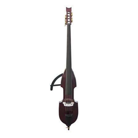 CECILIO CEDB-1DW 3/4 Size ELECTRIC SILENT MAHOGANY METALIC UPRIGHT DOUBLE BASS