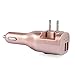 Car Charger, Wall Charger, Elepower 2 in 1 Travel Fast Portable Charger Adapter Fit iPhone 12 Pro Max/11/XS Max/8 7 Plus, Galaxy S21 Ultra S20 S10 Plus, Earbuds, Power Bank, Tablet - Rose Gold