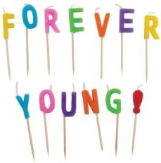 Party Partners Design Candid Candles: Forever Young, Multicolored by Party Partners Design