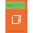 Summary Of Scholastic Principles