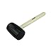TopBuilt 16 Ounce Black Rubber Mallet with Wooden Handle 25157
