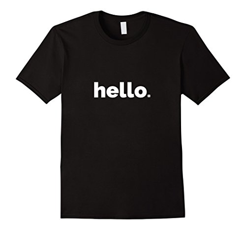 Mens Hello - Goodbye (a two-sided, slightly rude, fun t-shirt) 2XL Black