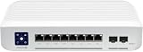 Ubiquiti USW--8-POE UniFi Managed PoE+ Switch 8x 2.5GbE, 2x 10GbE SFP+ view 3