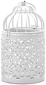YXTech Vintage Tealight Candlestick Holder Hanging Bird Cage Lantern