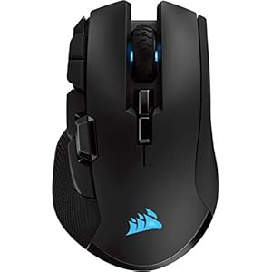 Corsair Ironclaw Wireless RGB, Rechargeable Gaming Mouse with Slipstream Technology (18,000 DPI Optical Sensor, 3-Zone…