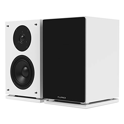 Fluance SX6WH High Definition Two-Way Bookshelf Loudspeakers - White - Thumbnail 4