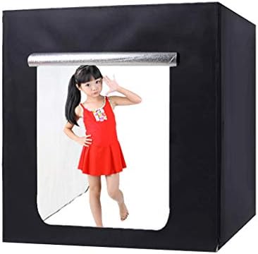 100CM Dimming LED Studio Set 1 Meter Small Product Shoot Studio Photo Fill Light Softbox (Color : Black)