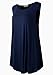 LARACE Tank Tops for Women Plus Size Sleevelss Tunic Casual Summer Clothes Swing Shirts for Leggings (2X, Navy Blue)