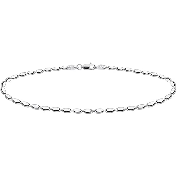 thumbnail image 2 of 925 Sterling Silver 4-6mm Bead Ball Chain Bracelet – Women’s Solid Lobster Clasp, Handmade 2 of 5