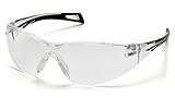 Pyramex Safety PMXSLIM Eyewear, Black Temples, Clear Anti-Fog Lens