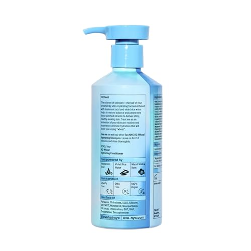 EVA NYC H2-WHOA HYDRATING CONDITIONER, INFLUSED WITH HYALURONIC ACID AND VOILET RICE WATER, 8.8 FL OZ