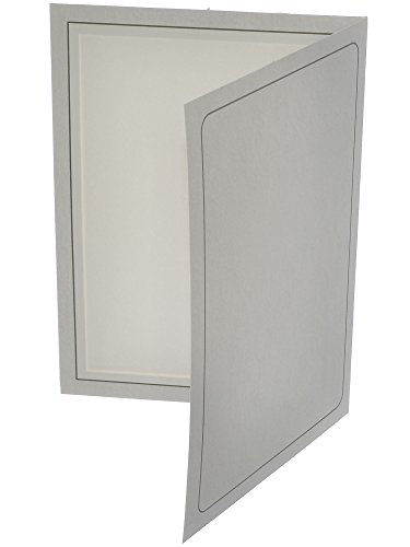 Briyar Cardboard Photo Folder Frame for 5x7 inch Pictures, Marble Gray (25 Pack)