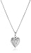Girls' Sterling Silver Children's Petite Heart Embossed Locket Necklace, 15