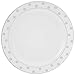 Elegant Silver and White Plastic Plate Set for Party, Includes 20 Dinner Plates (10.25”) & 20 Side Plates (7.5”), Heavy Duty Disposable Dinner Set for Holidays, Christmas, Events & Weddings - Dots