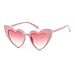 Heart Sunglasse Vintage Retro Cat Eye Oversized Sunglasses