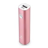 iXCC 3400mAH Power Bank - Mini Portable External Battery Charger for Apple iPhone, iPod, Samsung, HTC One, Fire Phone, Google Nexus and More - Pink