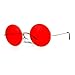 SA106 Hippie Oceanic Gradient Large Circle Lens Sunglasses Red