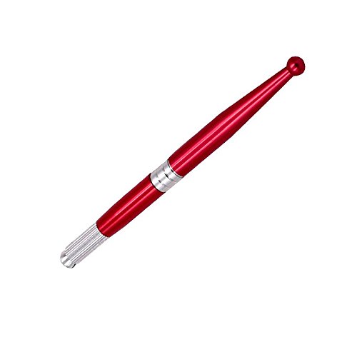 Tattoo Manual Pen Hand Tattoo Pen Professional Eyebrow Micro Needles Pen Handmade Tattoo Pen for Permanent Eyebrow Lip Color Red Professional Manual Eyebrow Tattoo Pen Blade