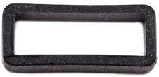 Durable Black Silicone Watch Band Keeper
