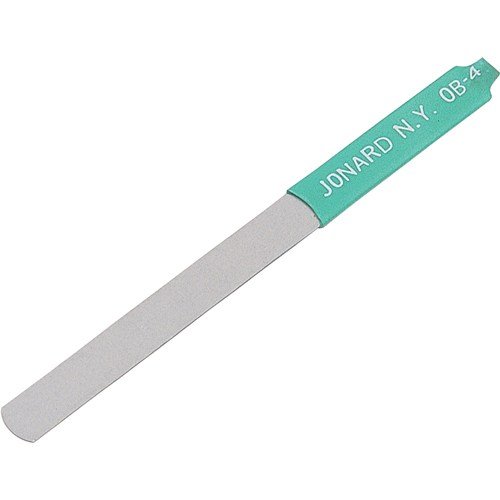 Jonard OB-4/12 Burnisher with Green Plastic Insulated Handle, for Fine Contacts, 3″ Length x 1/4″ Width x 0.020″ Thickness (Pack of 12)