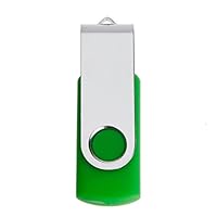 U-Disk, Aribelly USB2.0 Flash Drive Swivel Memory Stick Thumb Pen U-Disk (1GB, Green)