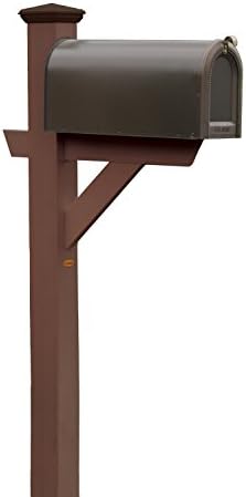 Phat Tommy Outdoor Recycled Poly Highwood Mailbox Post–Made in USA, Eco-Friendly Patio Furniture, Clearance