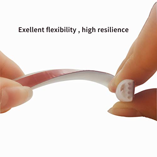 Doors Windows Seal Strip Transparent Rubber Self-Adhesive Insulation Anti-Collision Soundproof Waterproof Dustproof Windproof(5M)