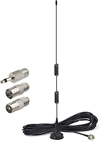 Bingfu Fmアンテナ Fmラジオアンテナ 室内 3変換アダプタ マグネットベース 高感度 75 Ohm Yamaha Jvc Sony Bose Pioneer Onkyo Marantz Sherwoodなど対応 30日間保証付き