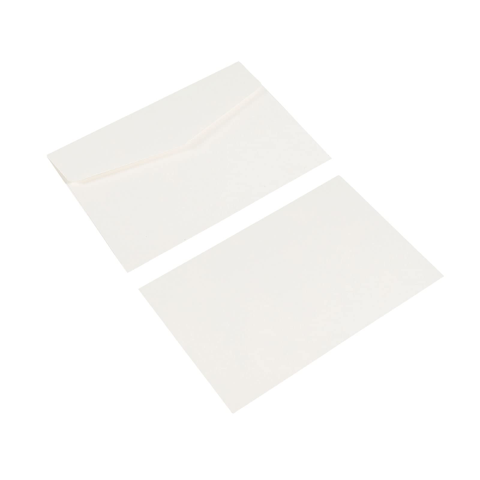 YOKIVE 10 Pack Gift Card Envelopes, Business Greeting Cards Invitations Envelope, Great for Wedding Party(White)