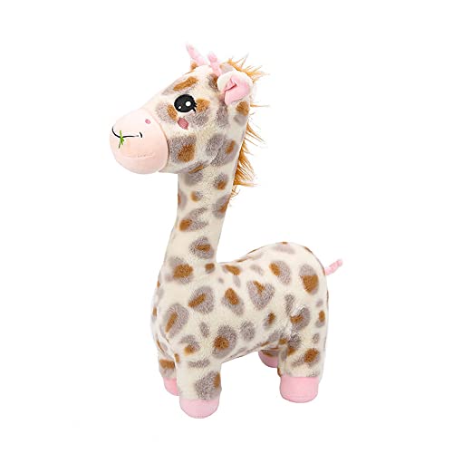 XIYUAN 17 inch Plush Giraffe, Can Stand, Cute Giraffe Doll, Giraffe Plush Toy, Lifelike Jungle Stuffed Animal, Soft Pillow - Suitable for Girl/Boy Kids Gift