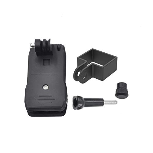 Portable Expansion 1/4 inch Screw Adapter Bracket + Clip for DJI Osmo Pocket Handheld Gimbal Stabilizer (Black)