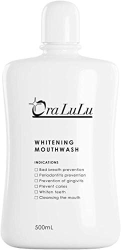 OraLuLu Whitening Mouth Wash, 16.9 fl oz (500 ml), Large Capacity, Quasi-drug Product (Apple Mint Flavor)
