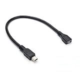 wishacc USB 2.0 Mini B 5-Pin Male to Micro Female Adapter