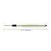 MONTEVERDE Soft Roll Ballpoint Refill for Lamy Ballpoint Pens, Black, 2 Pack (L132BK)